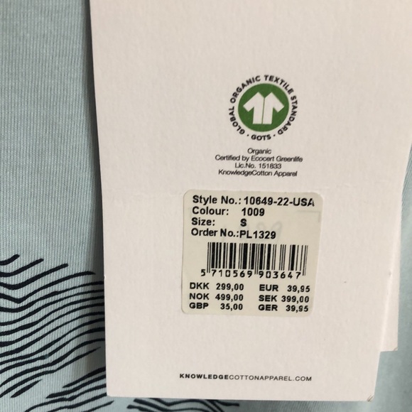 NWT Knowledge Cotton Apparel Men’s graphic shirt - Picture 3 of 5